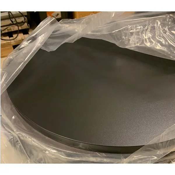 Laminat bordplate Ø800, sort