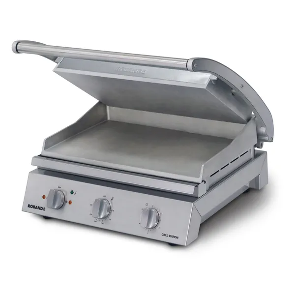 Roband pressgrill 8 slices, flat topp-/bunnplate