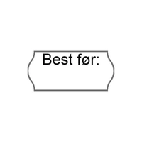 Meto etiketter "Best før", 26*12 lim 5, 36 rl