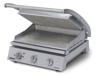 Roband pressgrill 8 slices, rillet topplate/flat bunnplate