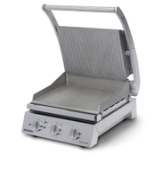 Roband pressgrill 6 slices, rillet topplate/flat bunnplate