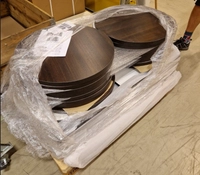 Laminat bordplate Ø600 - 30mm, wenge