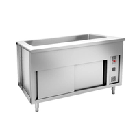 Vannbad Bain Marie 4 GN på varmeskap