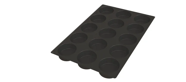 Silikonmatte n.15 disco 105x40mm sort - SQ067