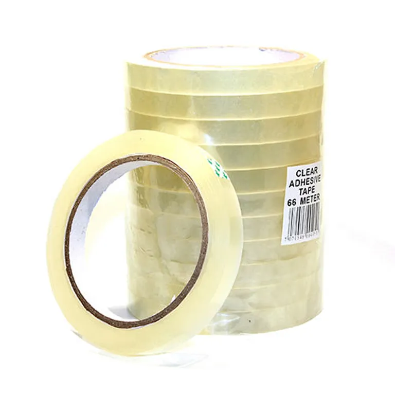 Klar tape 12 mm, 12 ruller