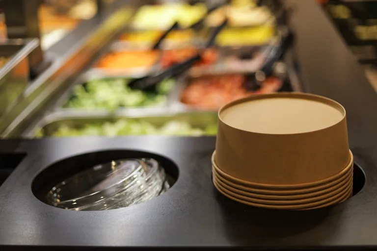 Foodtech salatbar 5 GN med glassoverbygg