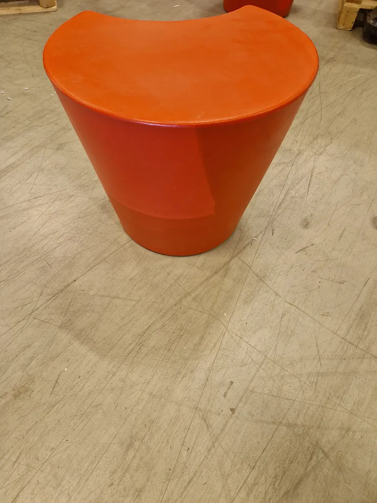 Apple puff, coral red