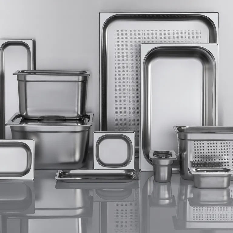 GN kantine perforert, rustfritt stål