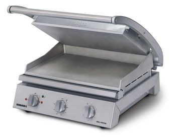 Roband pressgrill 8 slices, flat topp-/bunnplate