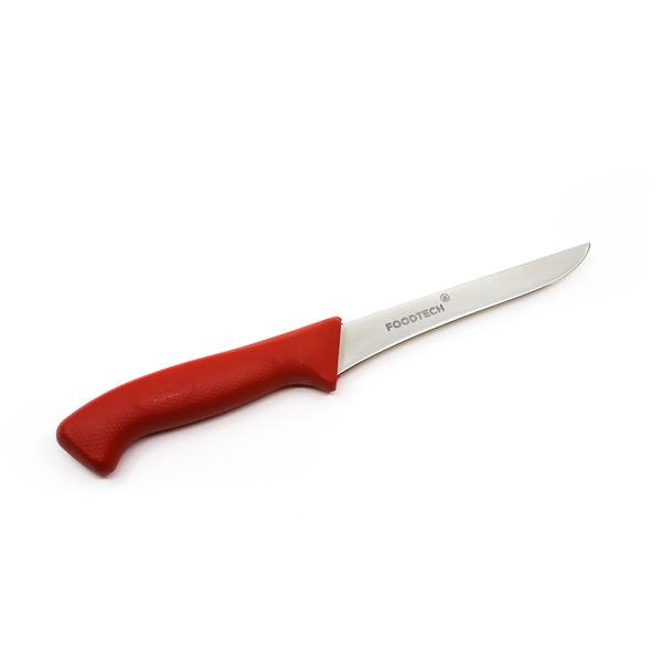 Utbeiningskniv smal rett 16 cm rød